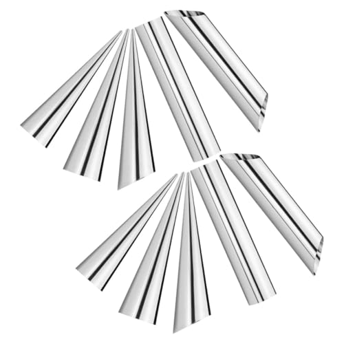 EPIGEIST 10 Stück Teiliges Backformen Edelstahl Kegelförmige und Röhrenförmige Sahnehorn Croissantformen Vielseitig für Süße Backwaren Platzsparend für Gebäck und Desserts EPIGEIST 10 Stück Teiliges Backformen Edelstahl Kegelförmige und Röhrenförmige Sahnehorn Croissantformen Vielseitig für Süße Backwaren Platzsparend für Gebäck und Desserts von EPIGEIST