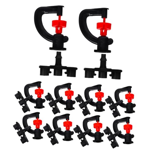 EPIGEIST 10 Stück Teiliges G Rotationssprinkler Drehbare Sprinklerdüse für Effiziente Bewässerung von Blumen und Obstbäumen Schwarz EPIGEIST 10 Stück Teiliges G Rotationssprinkler Drehbare Sprinklerdüse für Effiziente Bewässerung von Blumen und Obstbäumen Schwarz von EPIGEIST