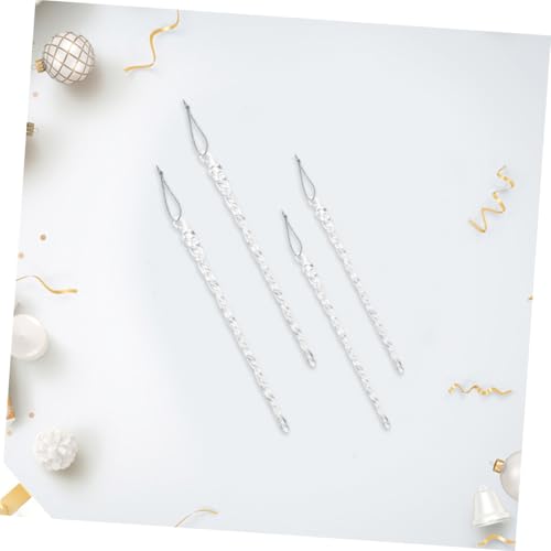 EPIGEIST 10 Stück Teiliges Kristallklare Glas-eiszapfen zum Aufhängen Robust und Langlebig Vielseitige Weihnachts Party-deko Perfektes Zubehör für Tannenbaum Hochzeit und Winterfeiern von EPIGEIST