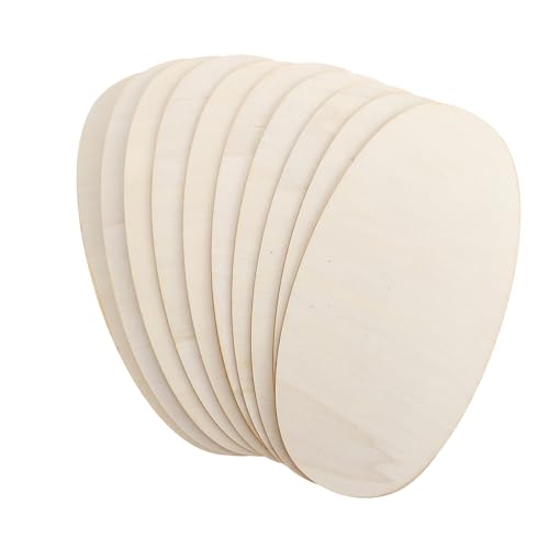 EPIGEIST 10 Stück Teiliges Ovale Holzscheiben Unlackierte Birkenscheiben zum Bemalen und Basteln Robuste DIY Holzformen für Geschenkanhänger Kreative Holzplatten für Kunstprojekte und von EPIGEIST