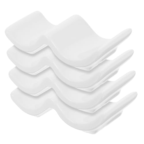 EPIGEIST 10 Stück Teiliges Porzellan Essstäbchen und Löffelhalter aus Keramik Japanischer Essstäbchenablage Rutschfeste Besteckablage für Zuhause Restaurant Party Stilvolles Tischzubehör von EPIGEIST