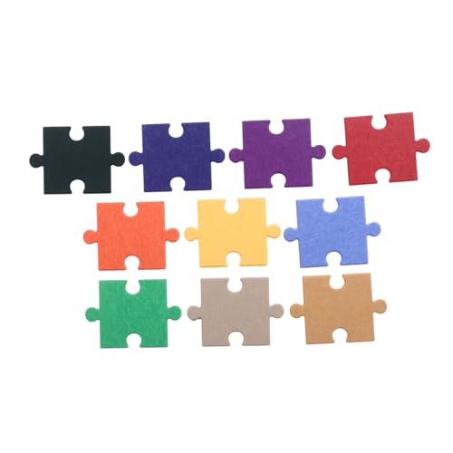 EPIGEIST 10 Stück Teiliges Selbstklebendes Filz Wandpaneel Dekoratives Jigsaw Puzzle Design Einfach Anzubringen und Rückstandsfrei Entfernbar Vielseitig für Wohnräume Kinderzimmer Büro und von EPIGEIST