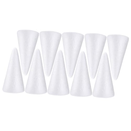 EPIGEIST 10 Stück Teiliges Weiße Schaumstoffkegel Leichte DIY Bastelkegel aus Sicherem Material für Kinderhandwerk Schulprojekte Partydeko und Kreative Bastelarbeiten EPIGEIST 10 Stück Teiliges Weiße Schaumstoffkegel Leichte DIY Bastelkegel aus Sicherem Material für Kinderhandwerk Schulprojekte Partydeko und Kreative Bastelarbeiten von EPIGEIST