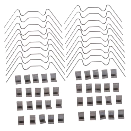 EPIGEIST 100 Stück Edelstahl Gewächshaus Glas Clips Überlappende Klammern Praktische Glasklemmhalter Für Hohlplatten Multilayer Glas Gewächshauszubehör von EPIGEIST