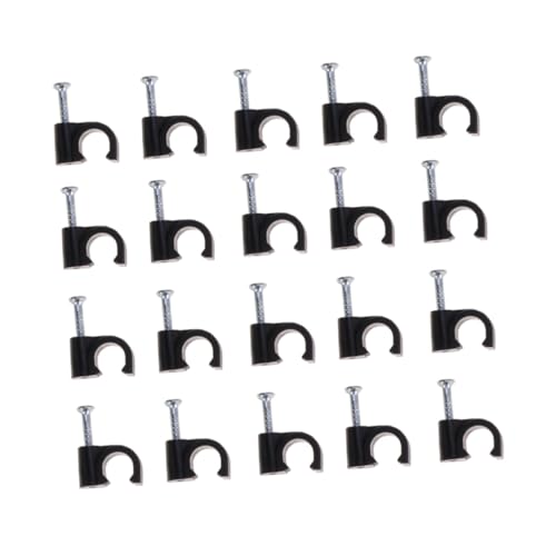 EPIGEIST 100 Stück Kunststoff Kabelclip Kabelhalter Schwarz Kabel Organizer für Telefonleitungen Wandbefestigung Kabelbefestiger für Saubere Kabelanordnung EPIGEIST 100 Stück Kunststoff Kabelclip Kabelhalter Schwarz Kabel Organizer für Telefonleitungen Wandbefestigung Kabelbefestiger für Saubere Kabelanordnung von EPIGEIST