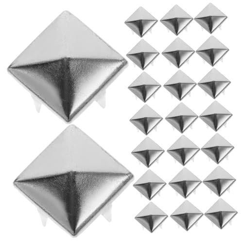EPIGEIST 100 Stück Quadratische Krallennieten Silberfarbene Metallspikes für Kleidung Hüte DIY Schmuckverzierung Handliche Ziernieten für Taschen Schuhe EPIGEIST 100 Stück Quadratische Krallennieten Silberfarbene Metallspikes für Kleidung Hüte DIY Schmuckverzierung Handliche Ziernieten für Taschen Schuhe von EPIGEIST