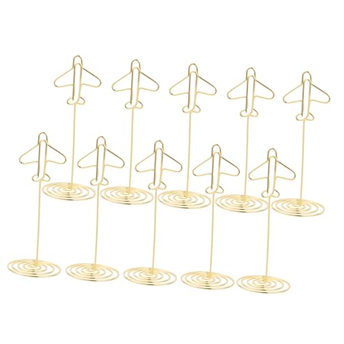 EPIGEIST 10stücke Flugzeug-fotoclip-Halter Für Tische Und Regale Mit Drahtclip Für Fotos Karten Oder Notizen Stabile Basis Für Hochzeiten Partys Und Meetings EPIGEIST 10stücke Flugzeug-fotoclip-Halter Für Tische Und Regale Mit Drahtclip Für Fotos Karten Oder Notizen Stabile Basis Für Hochzeiten Partys Und Meetings von EPIGEIST