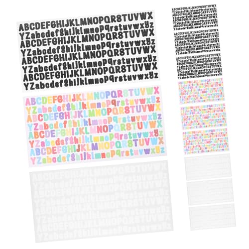 EPIGEIST 12 Blatt Teiliges Selbstklebende Buchstabenaufkleber aus Vinyl Wasserfest und Langlebig Vielseitig für Briefkästen Türen Autos DIY Scrapbooking und Kreative Dekorationen Kompakt von EPIGEIST