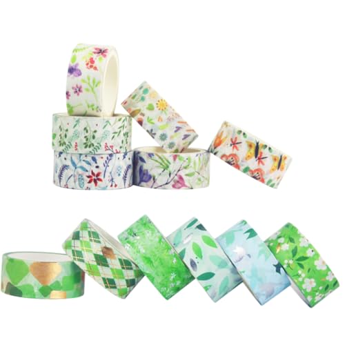 EPIGEIST 12 Rollen Dekorative Washi Tape mit Frischem Blumenmuster Dünnes DIY Klebeband für Geschenkverpackung Scrapbooking Journaling und Bastelbedarf EPIGEIST 12 Rollen Dekorative Washi Tape mit Frischem Blumenmuster Dünnes DIY Klebeband für Geschenkverpackung Scrapbooking Journaling und Bastelbedarf von EPIGEIST