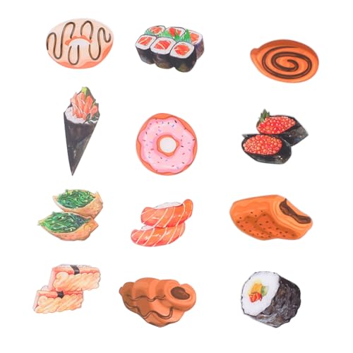 EPIGEIST 12 Stück Teiliges Dekorative Kühlschrankmagnete mit Sushi Motiven rutschfeste Cartoonartige Magnete für Kühlschrank Tür Schrank und Büro Vielseitige Magnetaufkleber zur EPIGEIST 12 Stück Teiliges Dekorative Kühlschrankmagnete mit Sushi Motiven rutschfeste Cartoonartige Magnete für Kühlschrank Tür Schrank und Büro Vielseitige Magnetaufkleber zur von EPIGEIST