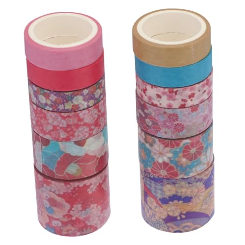 EPIGEIST 12 Stück Teiliges Dekoratives Klebeband Set Kreative Washi Tape Muster Selbstklebend Reißfest Bastelzubehör für Junge Mädchen Scrapbooking Journaling DIY Handwerk von EPIGEIST