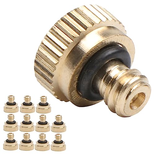 EPIGEIST 12 Stück Teiliges Messing Niederdruck Nebeldüsen Verstellbare Zerstäuberdüsen für Gartenschlauch Langlebige Sprühköpfe für Outdoor Kühlung und Bewässerung Einfache Installation EPIGEIST 12 Stück Teiliges Messing Niederdruck Nebeldüsen Verstellbare Zerstäuberdüsen für Gartenschlauch Langlebige Sprühköpfe für Outdoor Kühlung und Bewässerung Einfache Installation von EPIGEIST