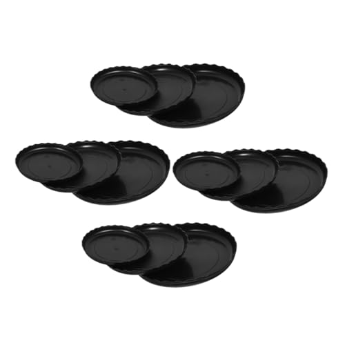 EPIGEIST 12 Stück Teiliges Runde Kunststoff-blumentopf-untersetzer Vielseitige Pflanzentabletts mit Wasserauffangfunktion Fördert Gesunde Wurzelentwicklung Geeignet für Innen Außenbereich von EPIGEIST