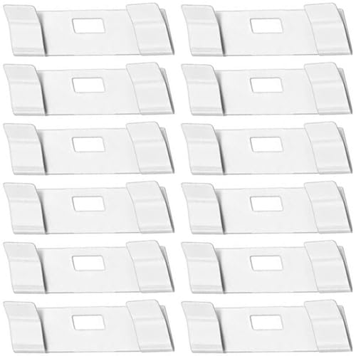 EPIGEIST 12 Stück Teiliges Weiße Metall vorhangclips aus Robustem Pom Langlebige Ersatzteile für Vertikale Jalousien Einfache Reparatur von Lamellenvorhang Passend für Fenster und von EPIGEIST