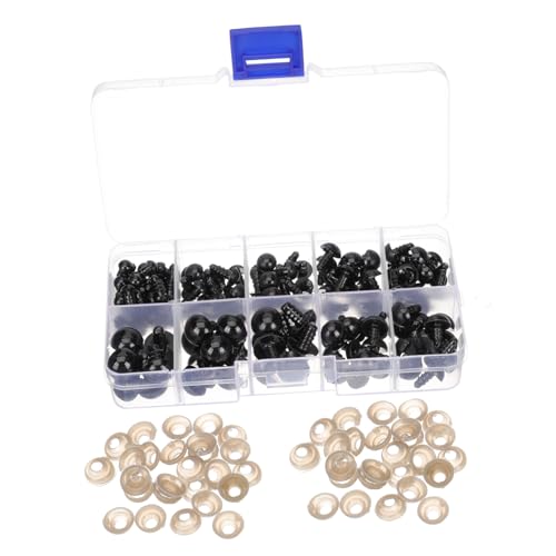 EPIGEIST 142 Stück Teiliges DIY Sicherheitsaugen für Puppen und Häkeltiere mit Unterlegscheiben Bunte Kunststoff Augen zum Annähen für Amigurumi Bastelprojekte und Plüschtiere EPIGEIST 142 Stück Teiliges DIY Sicherheitsaugen für Puppen und Häkeltiere mit Unterlegscheiben Bunte Kunststoff Augen zum Annähen für Amigurumi Bastelprojekte und Plüschtiere von EPIGEIST