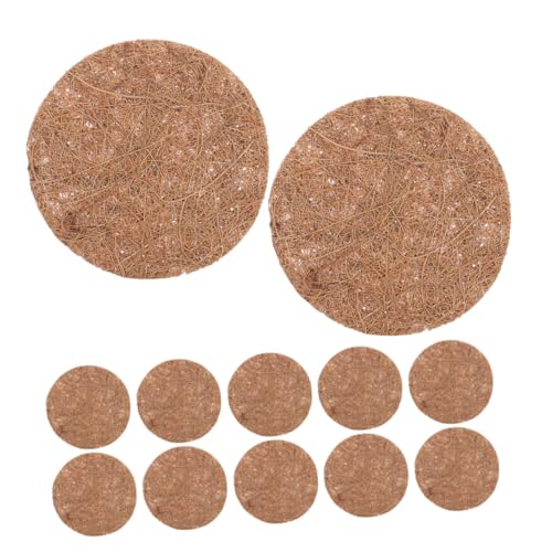 EPIGEIST 16 Stück Teiliges Kokosfasermatten Rund rutschfeste Blumentopfmatten und Vogel nistpolster Pflanzeneinsätze für Tauben Haustier Nester Strapazierfähige Kokosfaser für Garten und EPIGEIST 16 Stück Teiliges Kokosfasermatten Rund rutschfeste Blumentopfmatten und Vogel nistpolster Pflanzeneinsätze für Tauben Haustier Nester Strapazierfähige Kokosfaser für Garten und von EPIGEIST