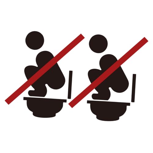 EPIGEIST 2 Blätter Toilettenschild Aufkleber Selbstklebend Wc Sitz Warnhinweis Entfernbare Wandaufkleber Badezimmer Hinweis Nicht Hocken für Schule Supermarkt EPIGEIST 2 Blätter Toilettenschild Aufkleber Selbstklebend Wc Sitz Warnhinweis Entfernbare Wandaufkleber Badezimmer Hinweis Nicht Hocken für Schule Supermarkt von EPIGEIST