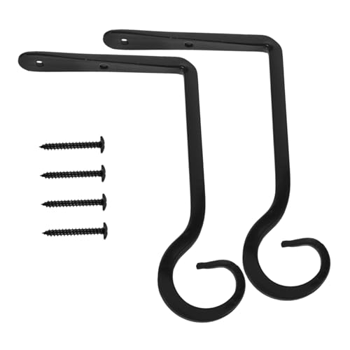 EPIGEIST 2 Sätze Wandmontierte Pflanzenhaken Stabile Metallhalterung für Blumentöpfe Vogelhäuschen und Laternen Platzsparende Aufhängung für Balkon Garten und Innenbereich Design von EPIGEIST