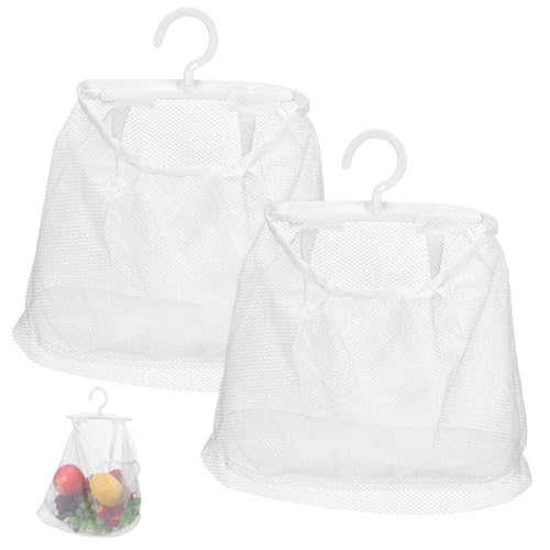 EPIGEIST 2 Stück Atmungsaktive Hängende Mesh Aufbewahrungstaschen mit Haken Faltbare Netzbeutel für Küche und Bad Vielseitiger Organizer für Obst Gemüse und Kleinteile Platzsparend und EPIGEIST 2 Stück Atmungsaktive Hängende Mesh Aufbewahrungstaschen mit Haken Faltbare Netzbeutel für Küche und Bad Vielseitiger Organizer für Obst Gemüse und Kleinteile Platzsparend und von EPIGEIST
