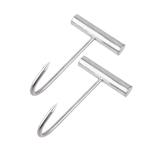 EPIGEIST 2 Stück Edelstahl Fleischerhaken mit Kurzem Griff Scharfe Spitze für Praktisches Aufhängen von Fleisch Multifunktionale Metzgerhaken für Fleisch Fisch und Wurst Rutschfester Griff EPIGEIST 2 Stück Edelstahl Fleischerhaken mit Kurzem Griff Scharfe Spitze für Praktisches Aufhängen von Fleisch Multifunktionale Metzgerhaken für Fleisch Fisch und Wurst Rutschfester Griff von EPIGEIST