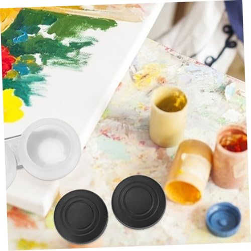 EPIGEIST 2 Stück Edelstahl Palette Becher mit Deckel Mehrzweck Ölgemälde Pinselreiniger Breiter Mund Farbbehälter Langlebig und Wiederverwendbar für Künstler und Malanfänger von EPIGEIST
