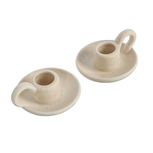EPIGEIST 2 Stück Kerzenhalter aus Keramik im Vintage Stil Desktop Kerzenständer für Stabkerzen Dekorativer Nordischer Kerzenständer für Wohnzimmer Hochzeit Weihnachten und Halloween EPIGEIST 2 Stück Kerzenhalter aus Keramik im Vintage Stil Desktop Kerzenständer für Stabkerzen Dekorativer Nordischer Kerzenständer für Wohnzimmer Hochzeit Weihnachten und Halloween von EPIGEIST