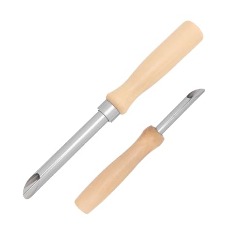 EPIGEIST 2 Stück Lid Hole Puncher für Becher Stabiles Lochstanzer Werkzeug mit Holzgriff Einfach zu Bedienen Präzise Lochmacher für Limonaden und Kaffeedeckel Vielseitig von EPIGEIST