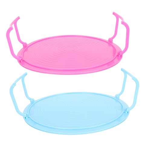 EPIGEIST 2 Stück Mikrowellen Regal aus Langlebigem PP Stufiges Dampf Ablagerack Hitzebeständig Multifunktional als Dämpfhalter und Kühlgestell Platzsparend für Küche und Mikrowelle von EPIGEIST