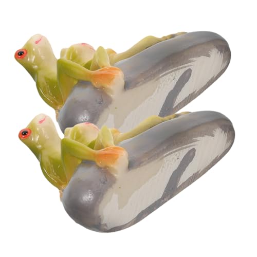 EPIGEIST 2 Stück Mini Frosch Figuren aus Resin Niedliche Kleine Frosch Statue Langlebig und Handlich für DIY Terrarium Bonsai Dekoration Garten und Wohnaccessoires Grün von EPIGEIST