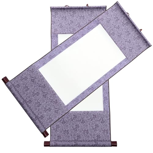EPIGEIST 2 Stück Mini Leere Kalligrafie Papierrolle Chinesische Malerei Scroll mit Holzstangen für Kunst Kalligrafie und Wanddekoration EPIGEIST 2 Stück Mini Leere Kalligrafie Papierrolle Chinesische Malerei Scroll mit Holzstangen für Kunst Kalligrafie und Wanddekoration von EPIGEIST