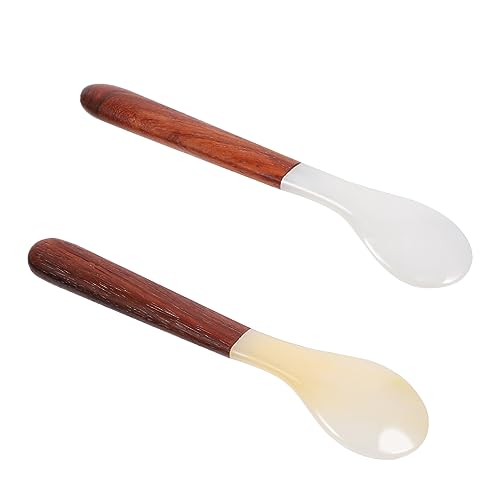 EPIGEIST 2 Stück Natürliche Löffel mit Holzgriff Vielseitige Kaffeelöffel und Eislöffel für Tee Dessert und Gewürze Stilvoll für Zuhause und EPIGEIST 2 Stück Natürliche Löffel mit Holzgriff Vielseitige Kaffeelöffel und Eislöffel für Tee Dessert und Gewürze Stilvoll für Zuhause und von EPIGEIST