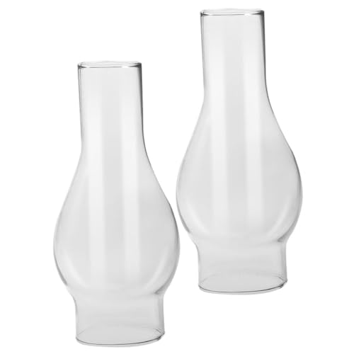 EPIGEIST 2 Stück Petroleumlampenschirm aus Winddicht Ersatz für Öllampe Vintage Design Vielseitig Einsetzbar für Kamin und Outdoor von EPIGEIST