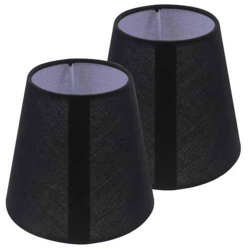 EPIGEIST 2 Stück Schwarze Stoff Lampenschirme aus Robustem Metallgestell Einfache Montage Geeignet für Deckenleuchte und Pendelleuchte Langlebige Lampenabdeckung für Wohn und Schlafzimmer EPIGEIST 2 Stück Schwarze Stoff Lampenschirme aus Robustem Metallgestell Einfache Montage Geeignet für Deckenleuchte und Pendelleuchte Langlebige Lampenabdeckung für Wohn und Schlafzimmer von EPIGEIST