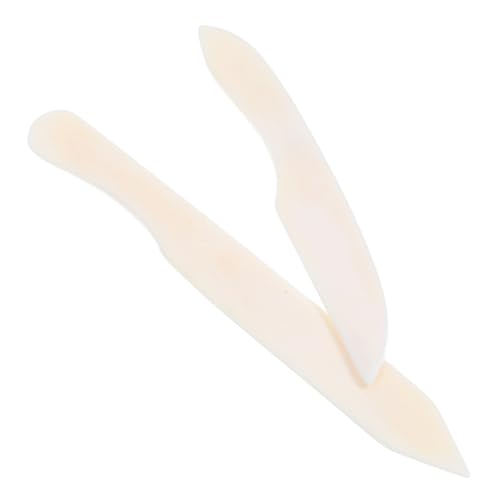 EPIGEIST 2 Stück Teiliges Falzbein aus Rinderknochen Papierfalzwerkzeug für Präzises Scoring Falten Polieren Geeignet für Origami Buchbinderei Kalligraphie und Bastelarbeiten von EPIGEIST