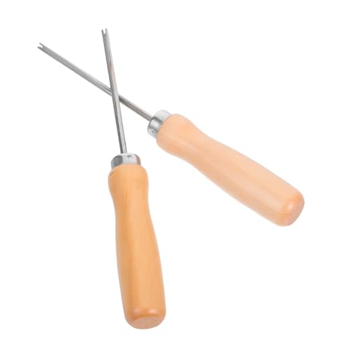 EPIGEIST 2 Stück Teiliges Füllwerkzeug mit Langem Holzgriff Füllnadel für Präzises Befüllen von Plüschspielzeug und Kissen Minimiert Baumwollstreuung für DIY Puppen Handarbeitsprojekte von EPIGEIST