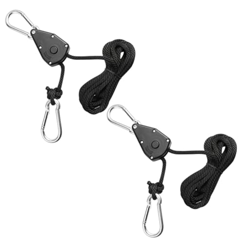 EPIGEIST 2 Stück Teiliges Grow Light Hanger mit Robustem Seil und Integriertem Karabiner Höhenverstellbare Pflanzenlampen Aufhängung für Zimmerpflanzen Rutschfest und Belastbar Praktische von EPIGEIST