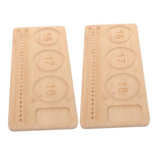 EPIGEIST 2 Stück Teiliges Holz Perlen Tablett Schmuck Design Platte Bead Board für DIY Schmuckherstellung Vielseitig Einsetzbar für Anfänger Leicht Tragbar Nachhaltiges Material für von EPIGEIST
