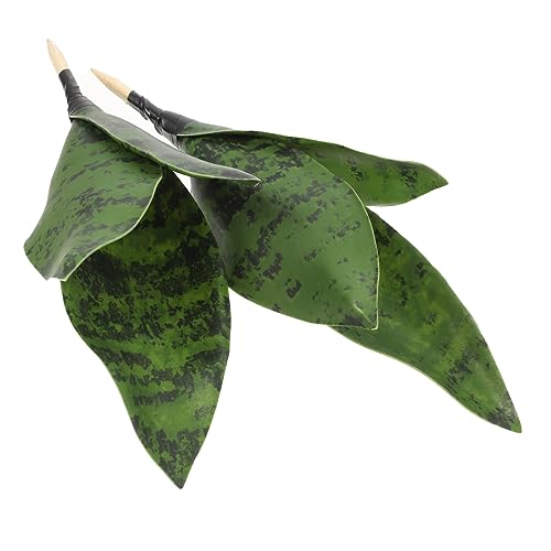 EPIGEIST 2 Stück Teiliges Künstliches Sansevieria Pflanzen Realistische Simulation mit Natürlichem Look Pflegeleichtes Dauerhaft Grünes Zimmerpflanzen Deko für Wohnzimmer Tisch und von EPIGEIST