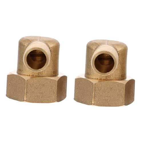 EPIGEIST 2 Stück Teiliges Messing Innengewinde Winkel Rohrverbinder mit Hoher Dichtheit Rostfrei Temperaturbeständig Vielseitig für Wasserfilter und Schlauchanschlüsse von EPIGEIST