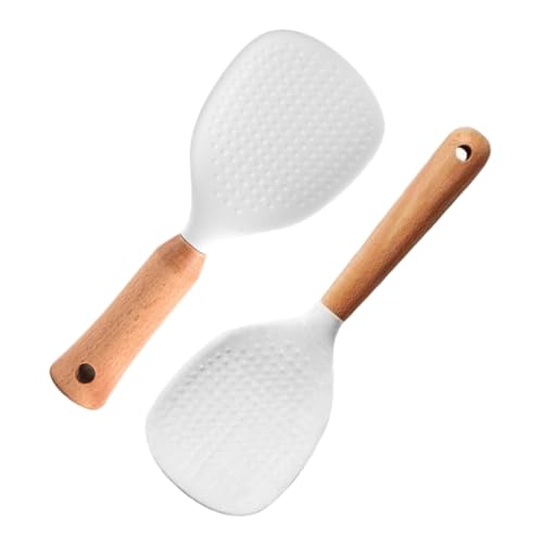 EPIGEIST 2 Stück Teiliges Reislöffel aus Hitzebeständigem Silikon mit Ergonomischem Holzgriff Praktischer Antihaftbeschichteter Reisspatel für Küche und Haushalt Langlebig und Platzsparend EPIGEIST 2 Stück Teiliges Reislöffel aus Hitzebeständigem Silikon mit Ergonomischem Holzgriff Praktischer Antihaftbeschichteter Reisspatel für Küche und Haushalt Langlebig und Platzsparend von EPIGEIST