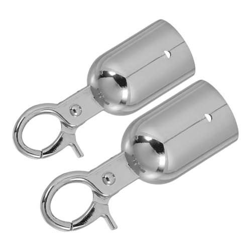 EPIGEIST 2 Stück Teiliges Seilendkappen Haken Langlebige Legierung Sicherer Seilstopper Einfach zu Befestigen Vielseitig als Absperrseil endstück und Pfostenverbinder Silberfarben EPIGEIST 2 Stück Teiliges Seilendkappen Haken Langlebige Legierung Sicherer Seilstopper Einfach zu Befestigen Vielseitig als Absperrseil endstück und Pfostenverbinder Silberfarben von EPIGEIST