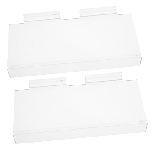 EPIGEIST 2 Stück Transparente Slat Wall Wandregale aus Robuste Schuhregale zur Klaren Schuhpräsentation Einfach Montierbare Wandhalterung für Zuhause und Geschäft von EPIGEIST