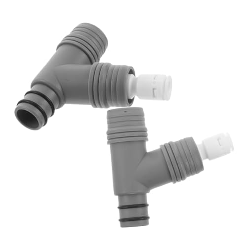 EPIGEIST 2 Stück Y Förmiger Spülenabflussadapter Rohrverbinder für Edelstahl Küchenspüle und Geschirrspüler Einfache Installation Überlaufschutz Vielseitig Einsetzbar von EPIGEIST