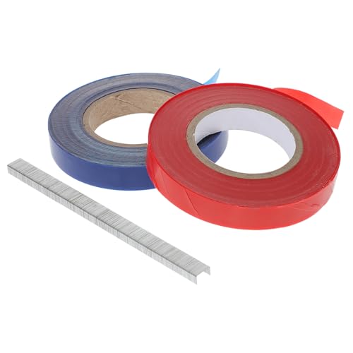 EPIGEIST 20 Rollen Teiliges Gartenpflanzen Bindeband mit Wetterfestem Dehnbarem PVC Band und Heftklammern Wiederverwendbare Pflanzenbinder für Äste Blumen Kletterpflanzen und Bäume Flexibel von EPIGEIST