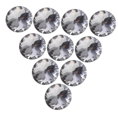 EPIGEIST 20 Stück Teiliges Kristall Polsterknöpfe aus Glänzende Runde Möbelknöpfe für Sofa Bett Kopfteil und DIY Dekoration Silberweiß mit Violettem Akzent Langlebig und Elegant von EPIGEIST
