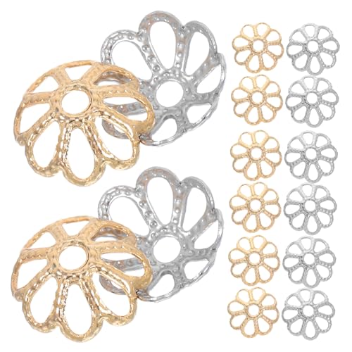 EPIGEIST 200 Stück Blütenförmige Spacer Caps aus und Metall mit Goldbeschichtung Schmuckperlenkappen für DIY Armbänder und Halsketten Stabiler Halt und Design für Schmuckherstellung EPIGEIST 200 Stück Blütenförmige Spacer Caps aus und Metall mit Goldbeschichtung Schmuckperlenkappen für DIY Armbänder und Halsketten Stabiler Halt und Design für Schmuckherstellung von EPIGEIST