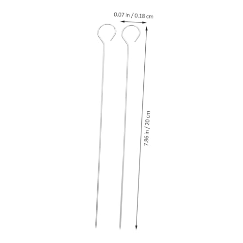 EPIGEIST 25 Stück Teiliges Edelstahl Hitzebeständige Fleischspieße Lebensmittelechte Bbq werkzeuge für Ente Braten Feuerschale Outdoor Picknick und Grillshops von EPIGEIST