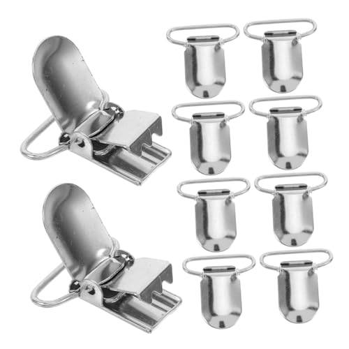 EPIGEIST 25Stücke Metall Hosenträger Clips Schwarze Tischdecken und Bettlaken Halter Multifunktionale Clips mit Starkem Entenschnabel Design für Sicheren Halt Einfach zu Verwenden von EPIGEIST