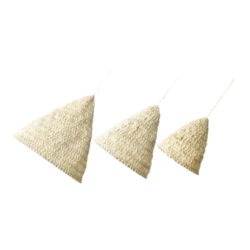 EPIGEIST 3 Stück Boho Lampenschirme Handgewebt aus Naturhanfseil Weißer Hängelampenschirm mit Einzigartiger Makramee-technik für Schlafzimmer Nachttisch Stimmungsvolles Licht EPIGEIST 3 Stück Boho Lampenschirme Handgewebt aus Naturhanfseil Weißer Hängelampenschirm mit Einzigartiger Makramee-technik für Schlafzimmer Nachttisch Stimmungsvolles Licht von EPIGEIST