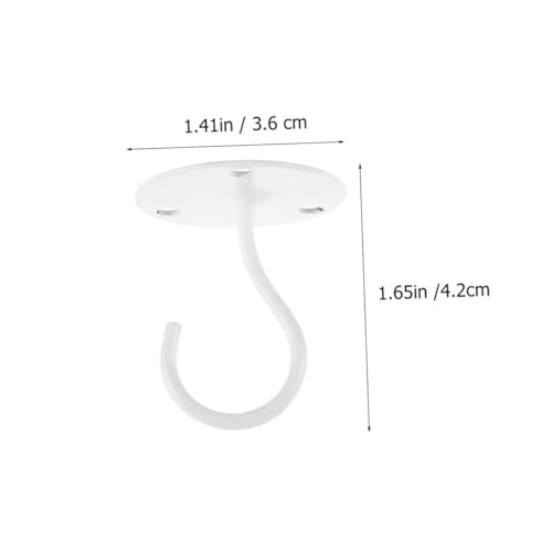 EPIGEIST 3 Stück Robuste Deckenhaken Weiß für Hängekörbe Pflanzenampeln Rostfrei Belastbar für Garten Balkon Lampen und Windspiele Einfache Befestigung Vielseitige Aufhängevorrichtung von EPIGEIST